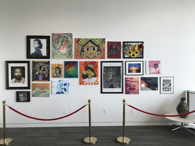 UHV art exhibit photo