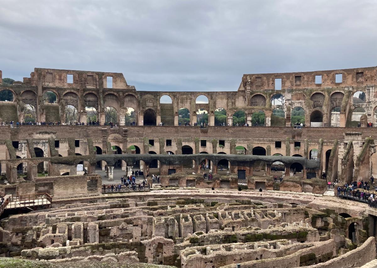 The Colosseum, where many of the early Christian martyrs gave their lives