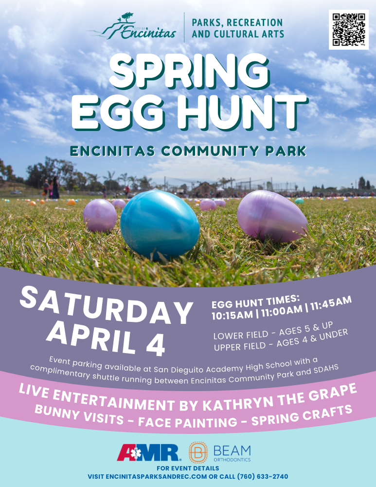 Spring egg hunt flyer