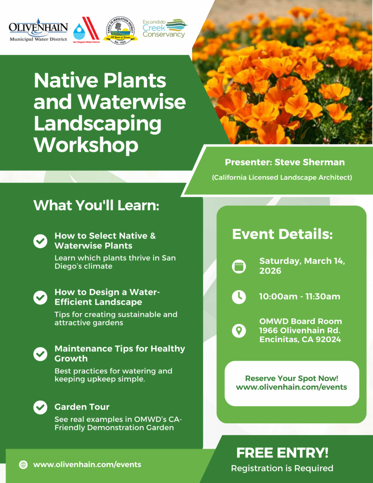 Landscaping workshop flyer