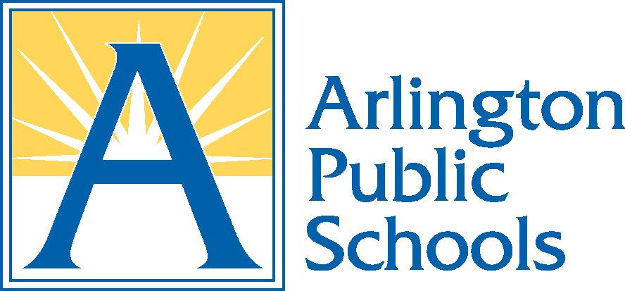 Yellow and blue logo representing Arlington Public Schools (TX)