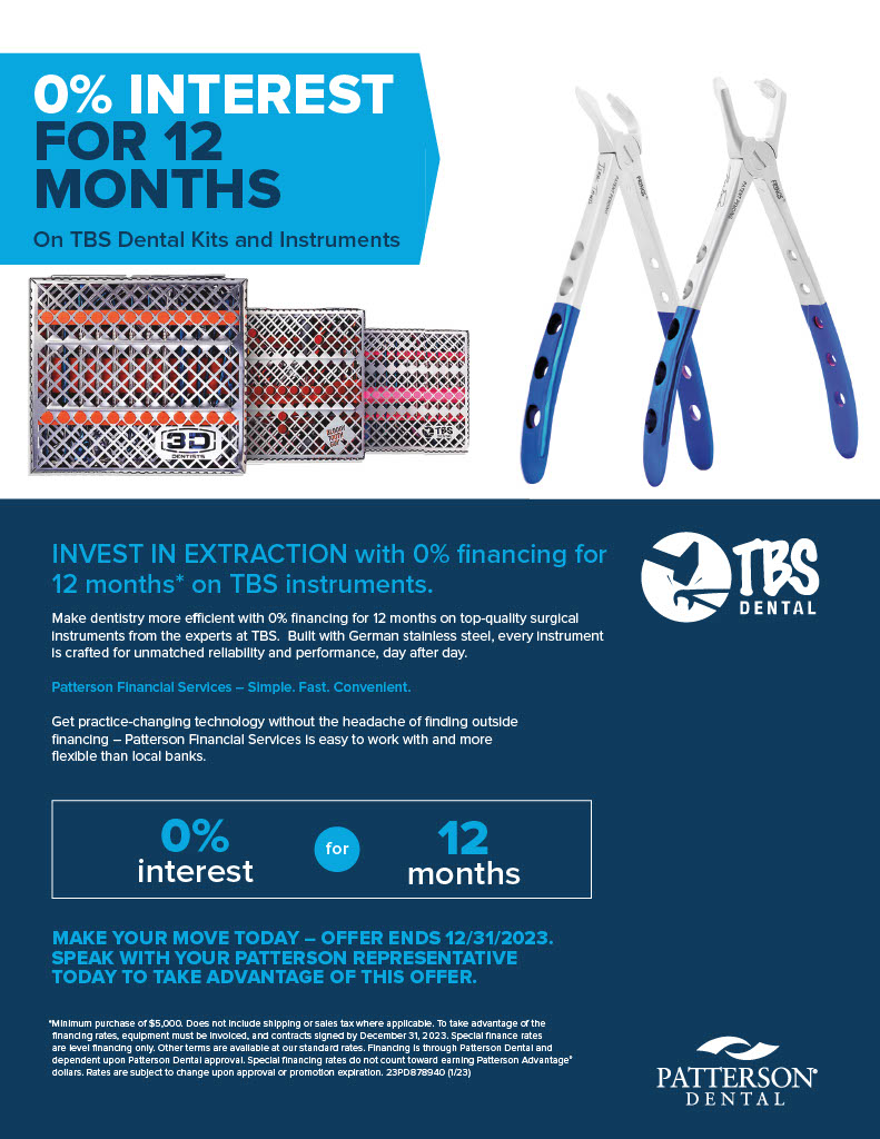 Exclusive Products Only with Patterson Dental