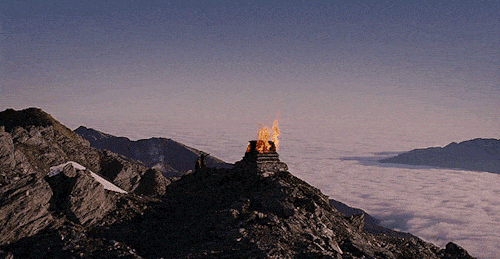 beacons are lit