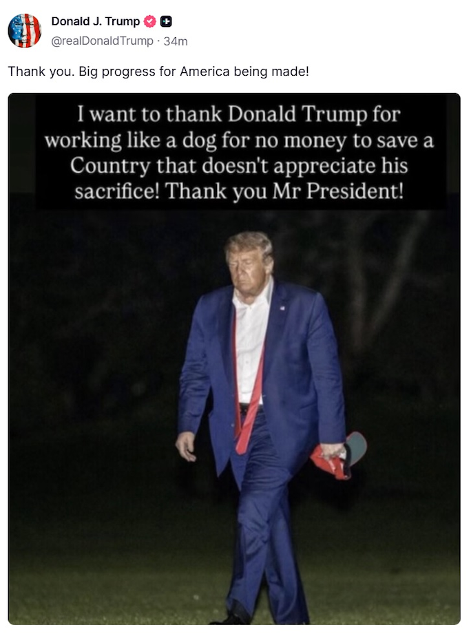 Trump on social media