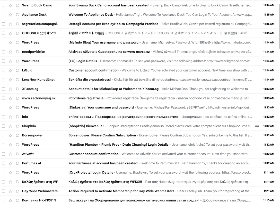 Spam messages