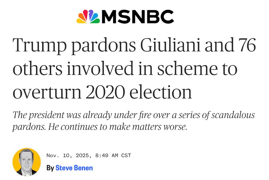 MSNBC Trump Pardons