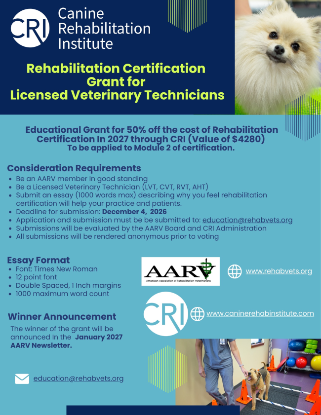 CRI Grant for Veterinary Technicians