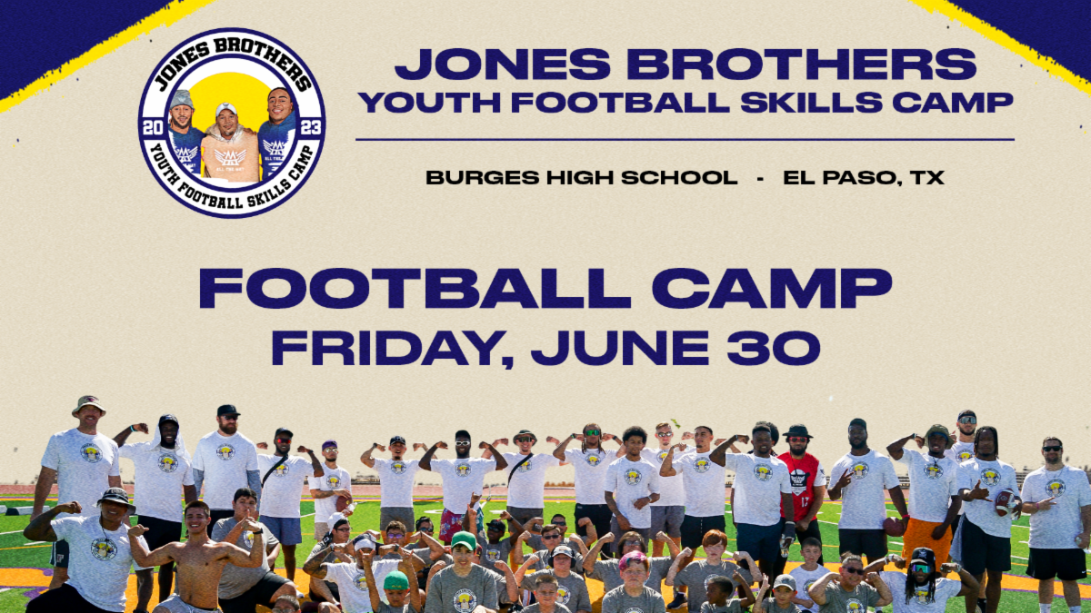 REMINDER! Jones Brothers’ Youth Skills Camp is Friday, June 30