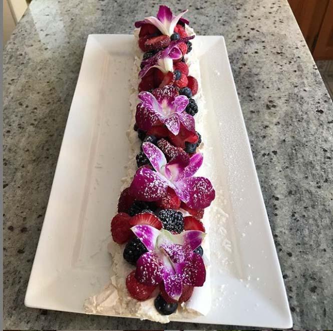 Desert Tray with dendrobium Orchids