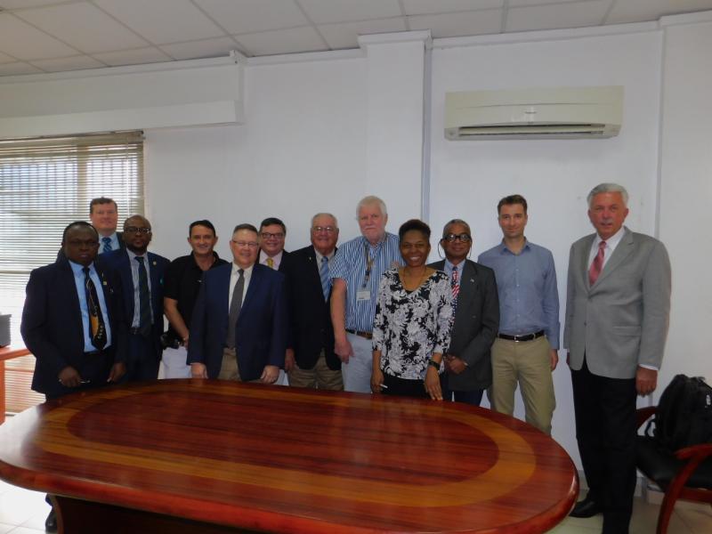 While in Lagos_ Nigeria_ the 2018 Sub-Saharan Africa Board Team met with executives at Flour Mills of Nigeria _FMN_ at the company_s mill in Apapa area of Lagos.