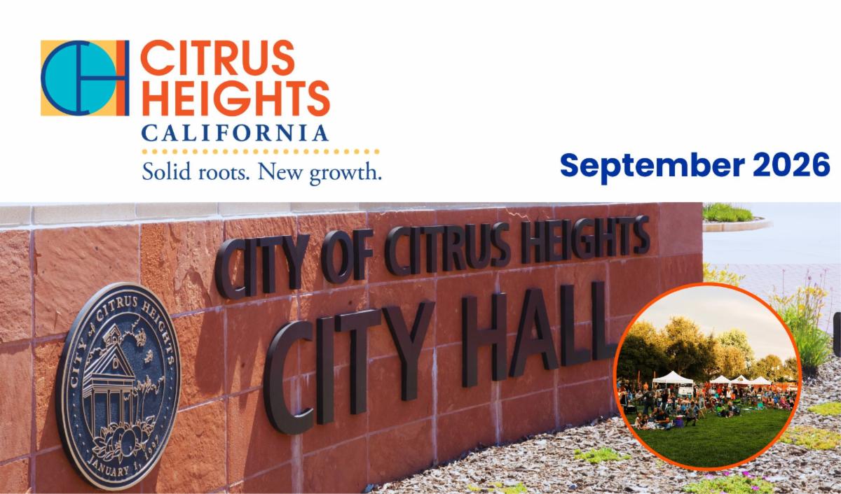 City of Citrus Heights September 2026 newsletter header