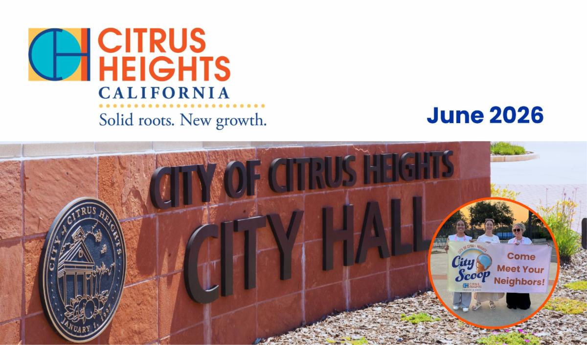 City of Citrus Heights June 2026 newsletter header