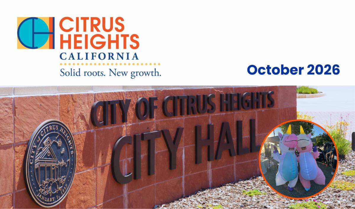 City of Citrus Heights October 2026 newsletter header