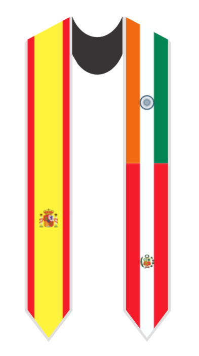 graduation sash 3 countries