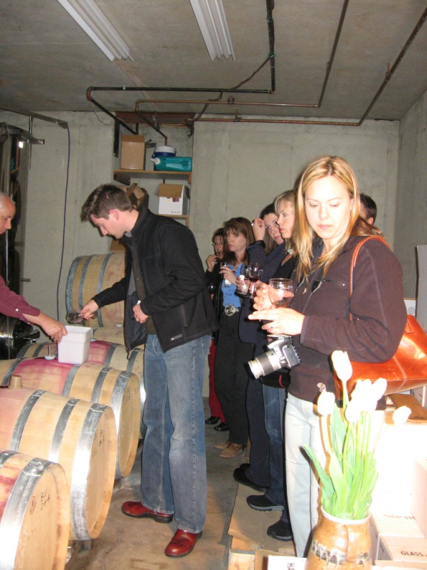 barrel tasting 2005
