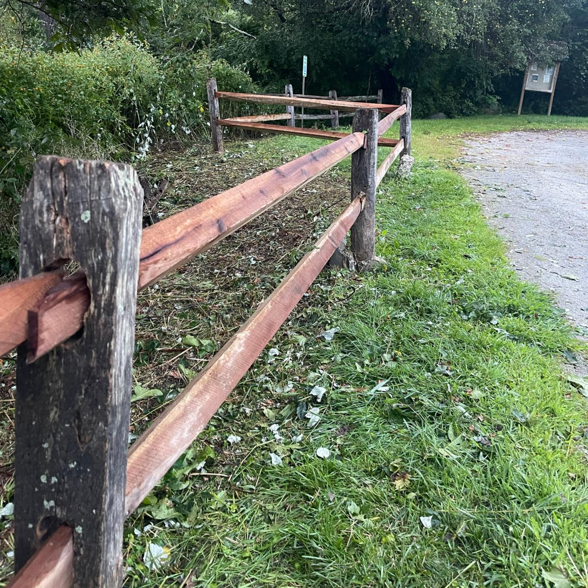 Vegetation clearing and fence repair at Wimisink Preserve