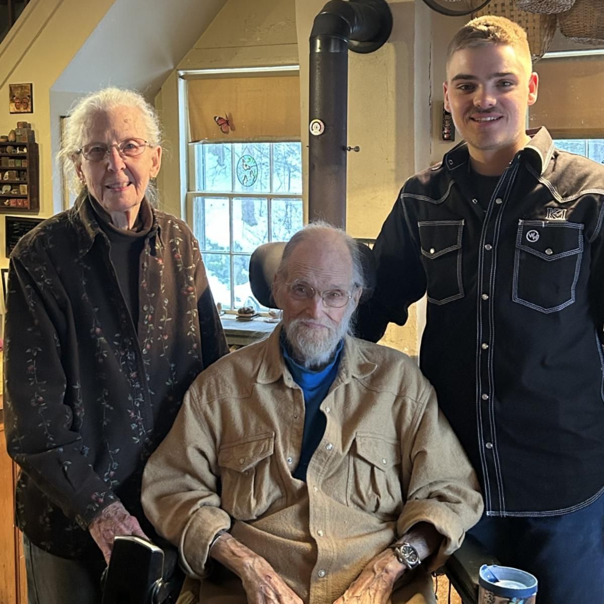 Mary Lu and Ellery Sinclair with grandson Kneeland Munson