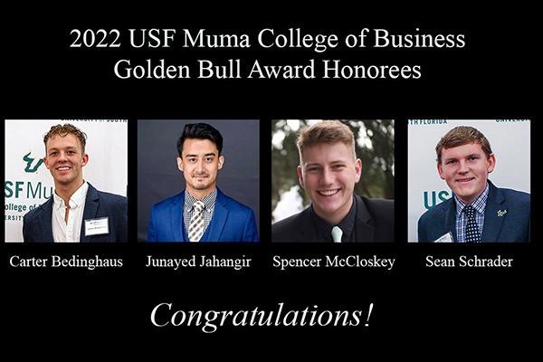 image of three Golden Bull Award Honorees 