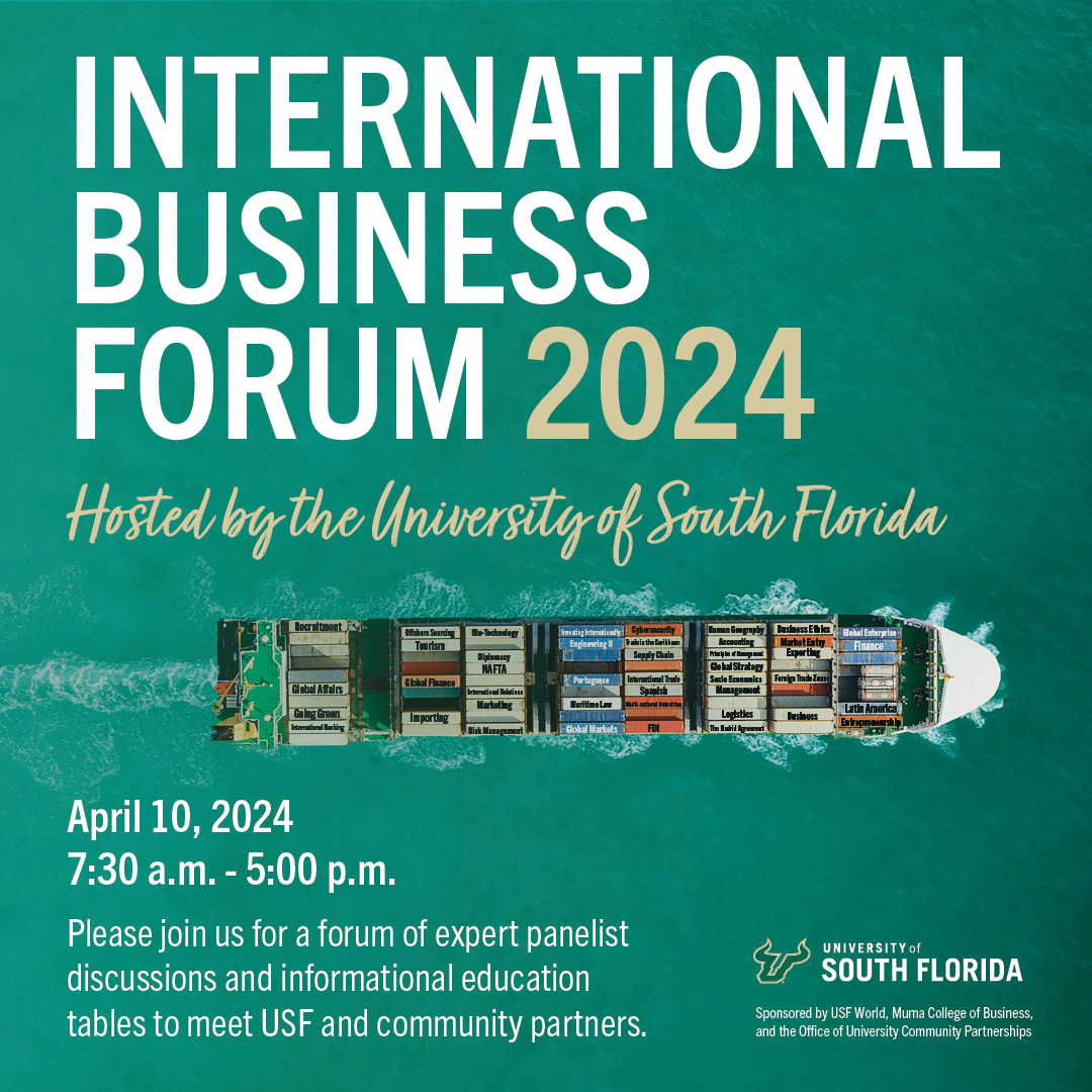 image of international business forum graphic