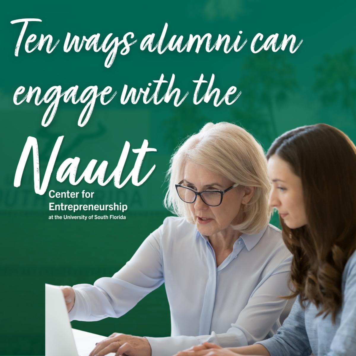 graphic showing 10 ways to engage with Nault Center