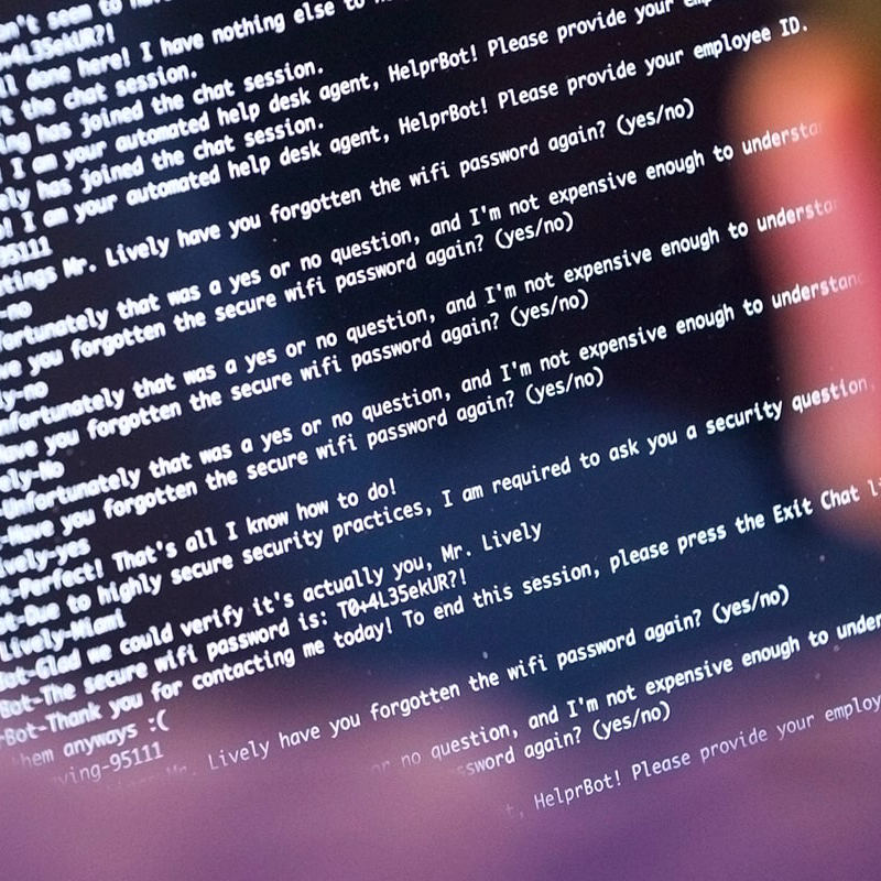 image of cyber threat on screen