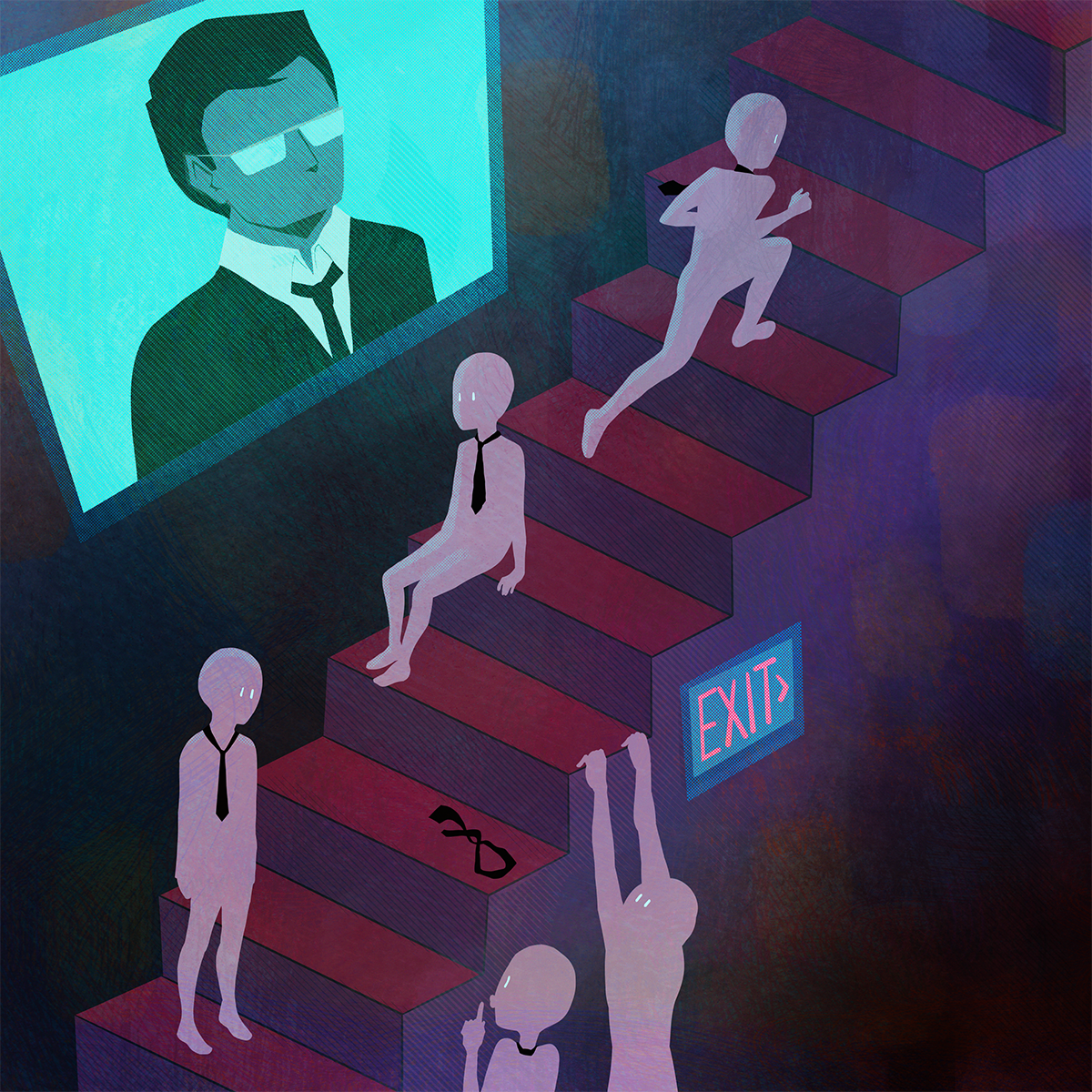 quiet quitting illustration