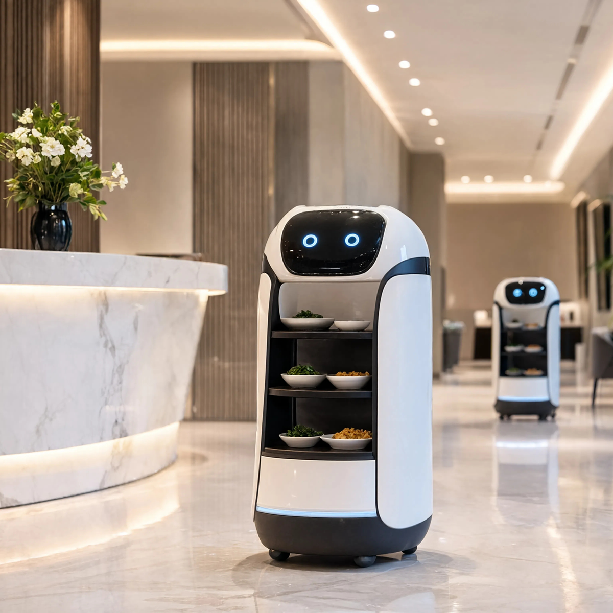 service robots study