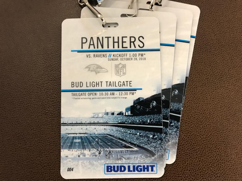 The Connector Panthers Bud Light Tailgate passes, HERO RUN & Stable Call