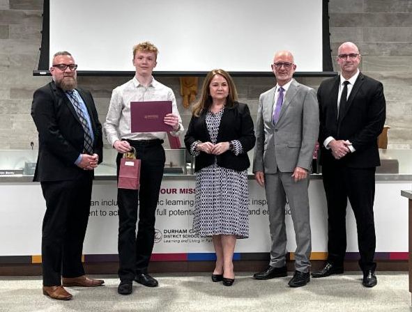 Trustee Damianopoulos, Krystian, Chair Forster, Trustee Ste. Marie, Director Winn