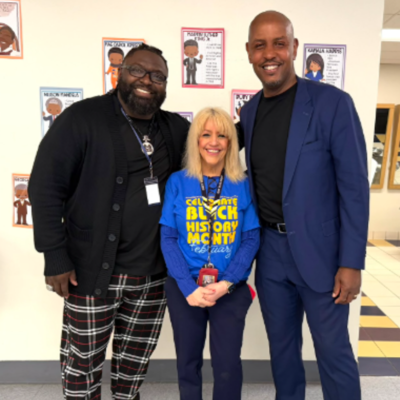 MLK Day guest with two two GVA-A Staff Members