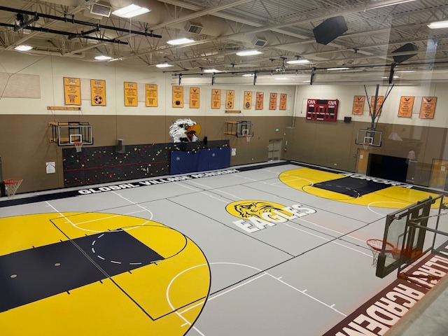 GVA Aurora Gymnasium with newly painted flooring