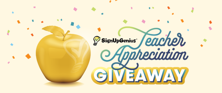 SignUp Genius Teacher Appreciation Giveaway