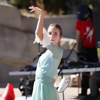 GVAN student dancing at the mid-autumn festival