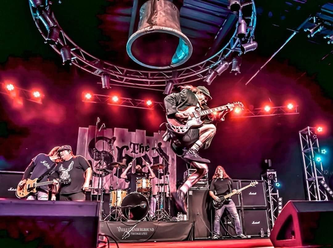 Hells Bells on stage