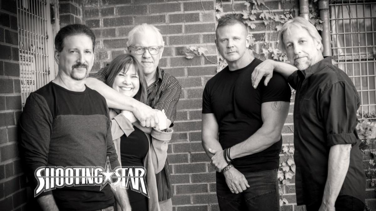 Shooting start band members in black & white photo