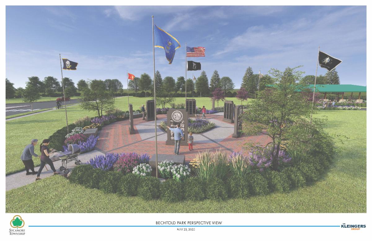 Rendering of Veterans Memorial Layout