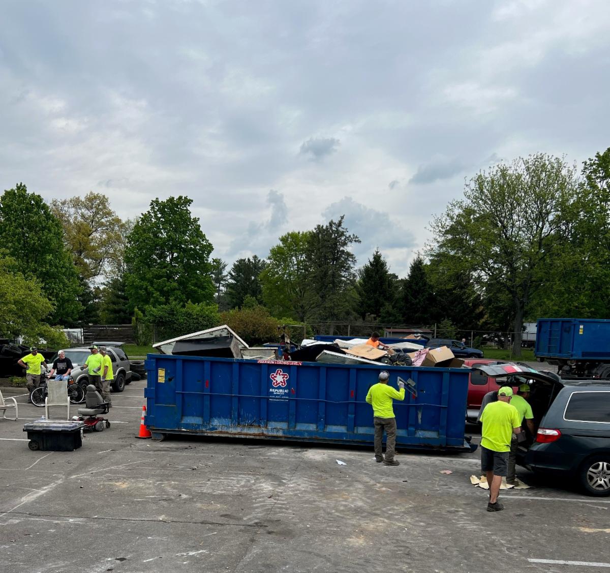 dumpsters at trash bash