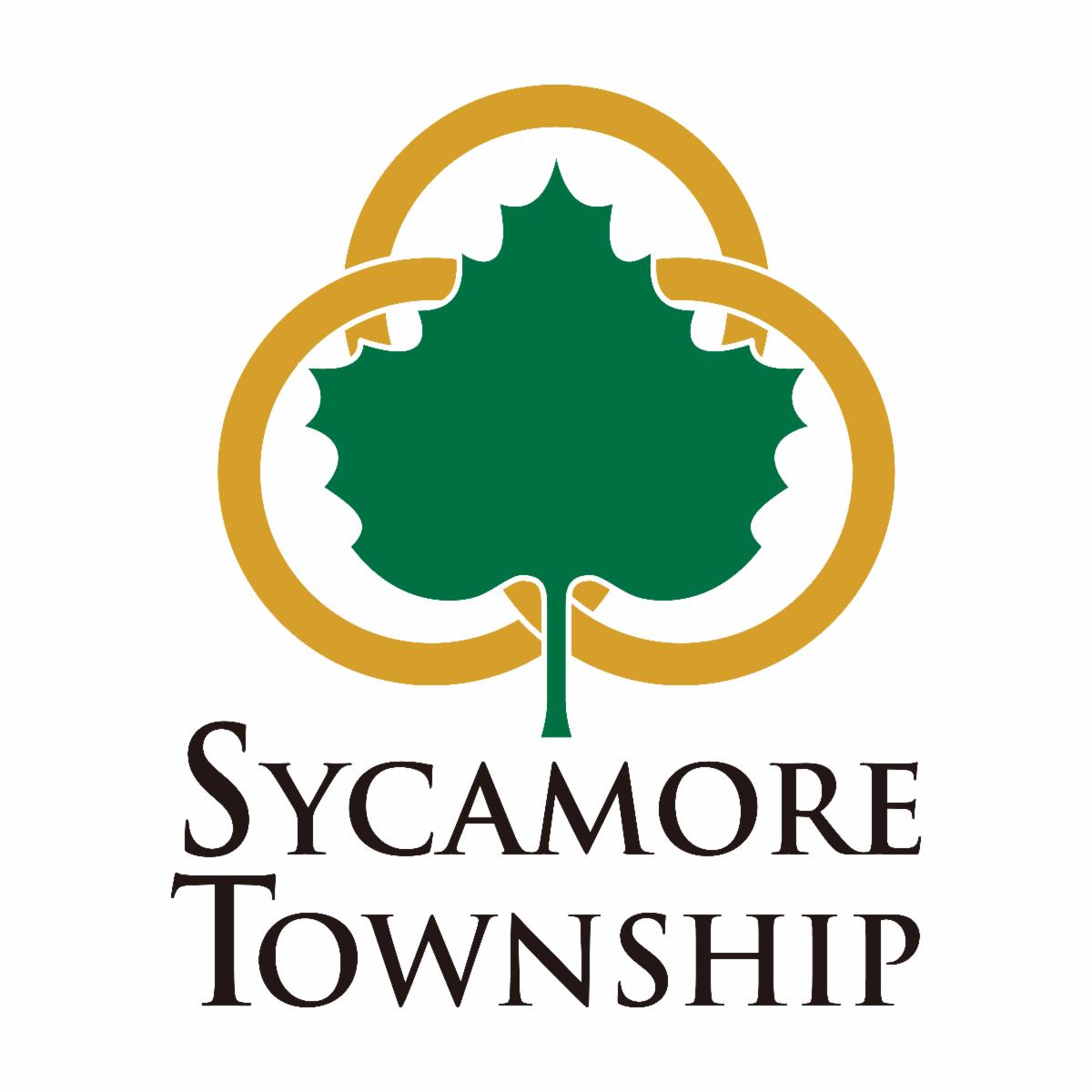 Sycamore Township Logo with Sycamore Leaf