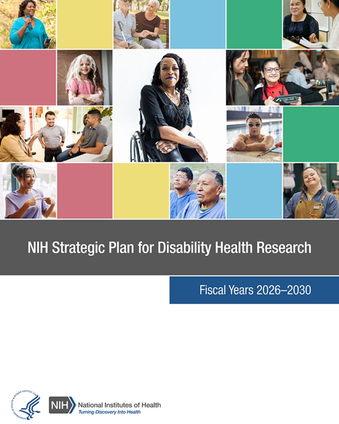 A preview of the cover page of the NIH Strategic Plan for Disability Health Research. 