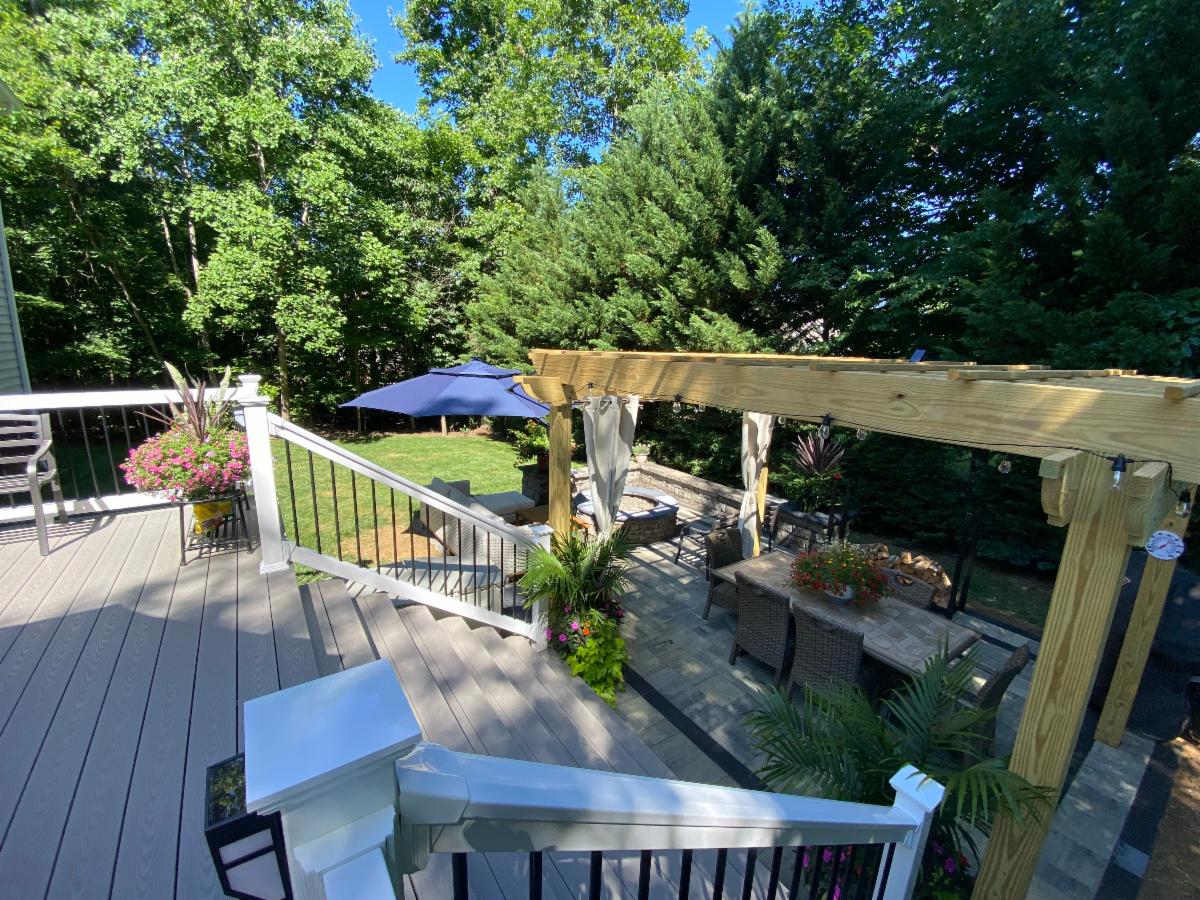 Take a look at our client's new Midlothian patio!