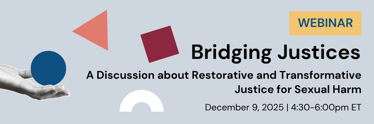 Graphic promoting the webinar with the title and date