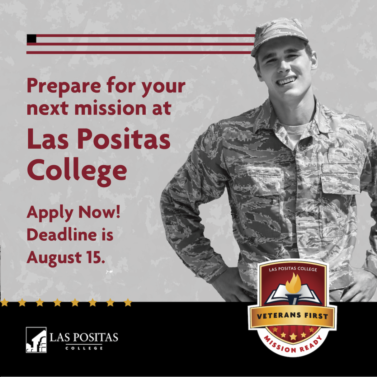 Las Positas College offers benefits to veterans who enroll