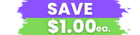 save $1.00 each