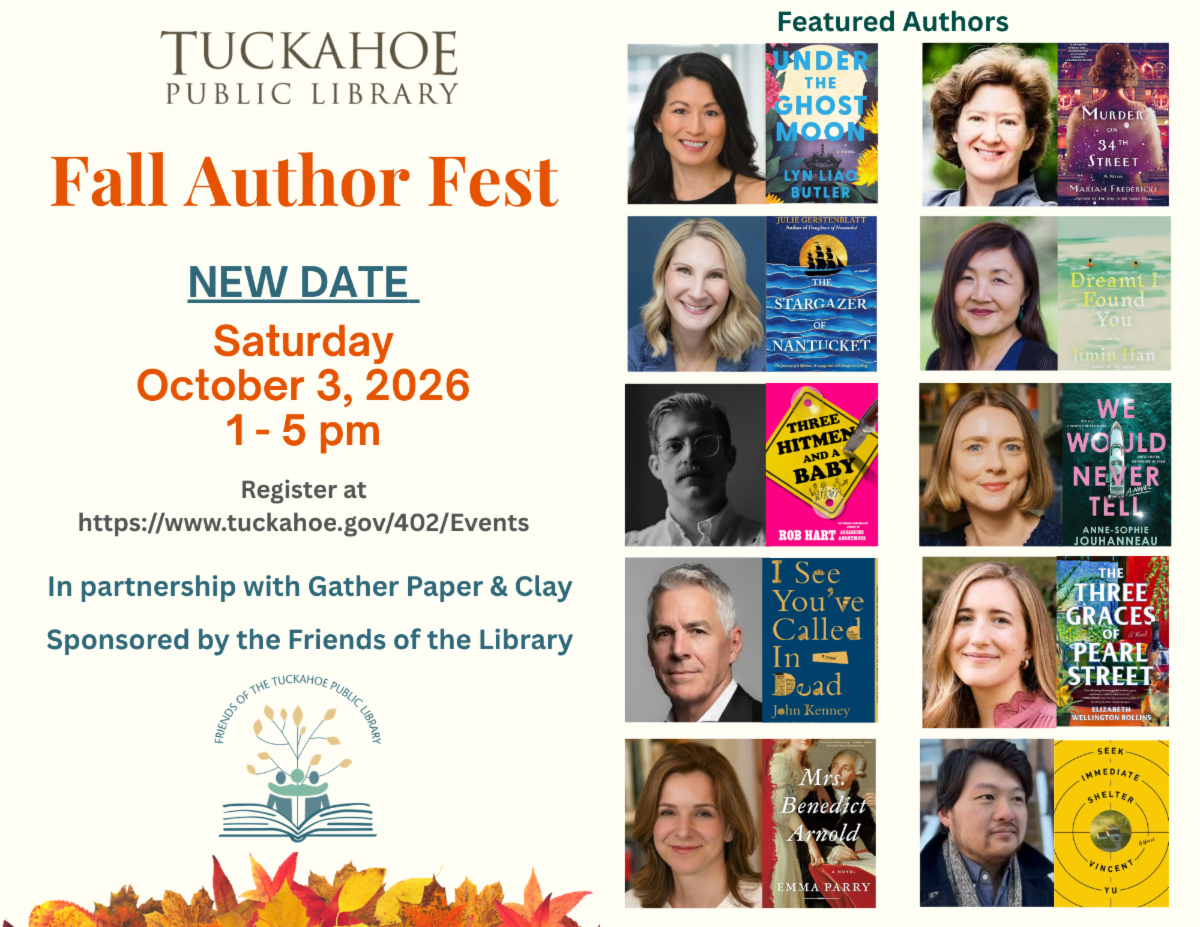 Author Fest NEW DATE October 3rd 1-4 pm