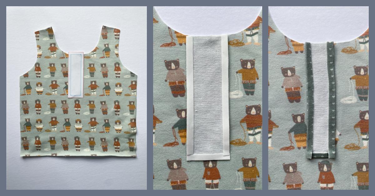 Tutorial Adding a Faux Button Placket Carriage House Printery Co