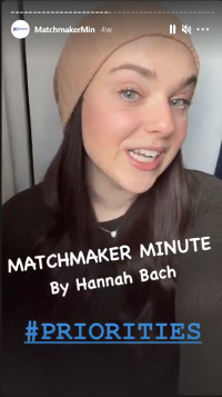 matchmaker minute Hannah