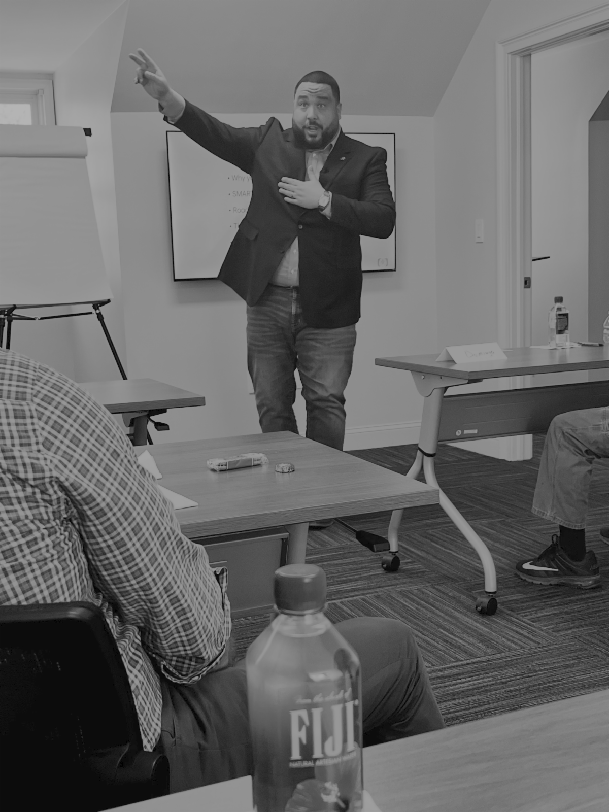 Christian Abrahamson leading a session