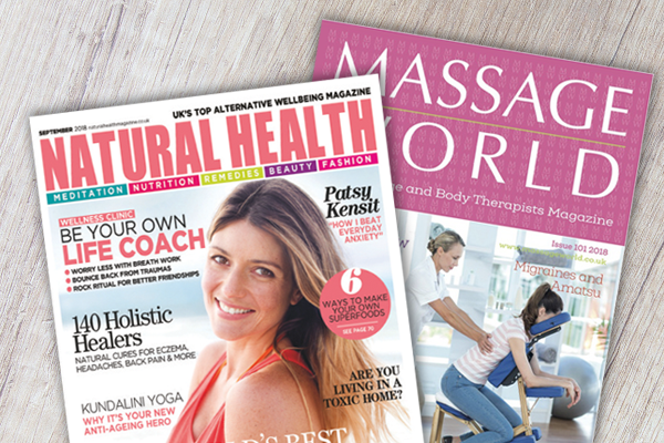 Natural Health and Massage World magazines