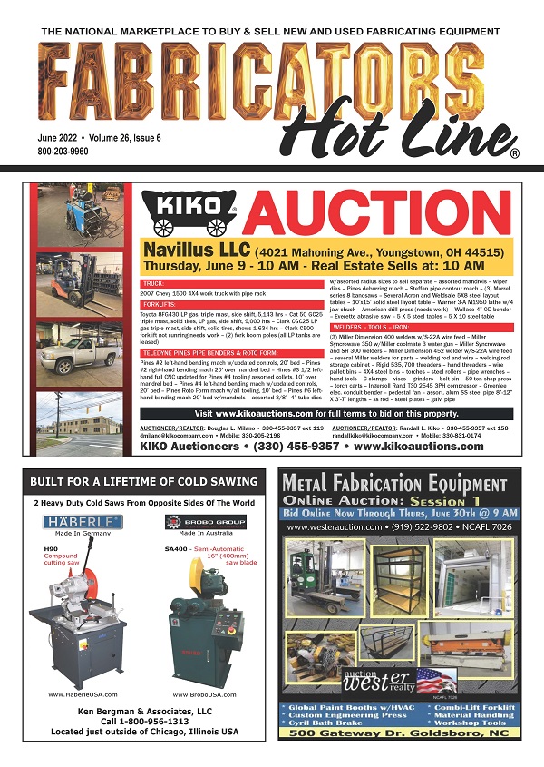 June 20th, 2022 Industrial Machine Trader Weekly Edition
