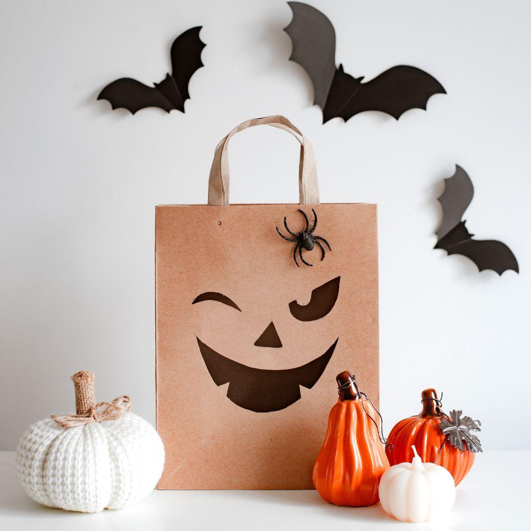 Halloween trick-or-treat bag.